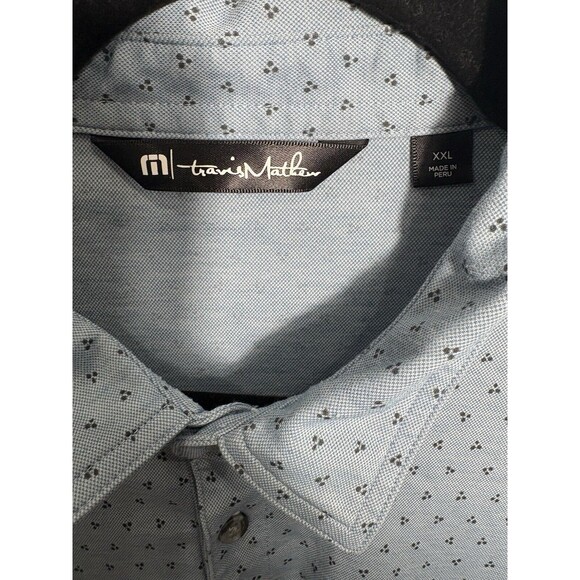Travis Mathew Golf Polo Geometric Size XXL Preppy‎ - Picture 2 of 4